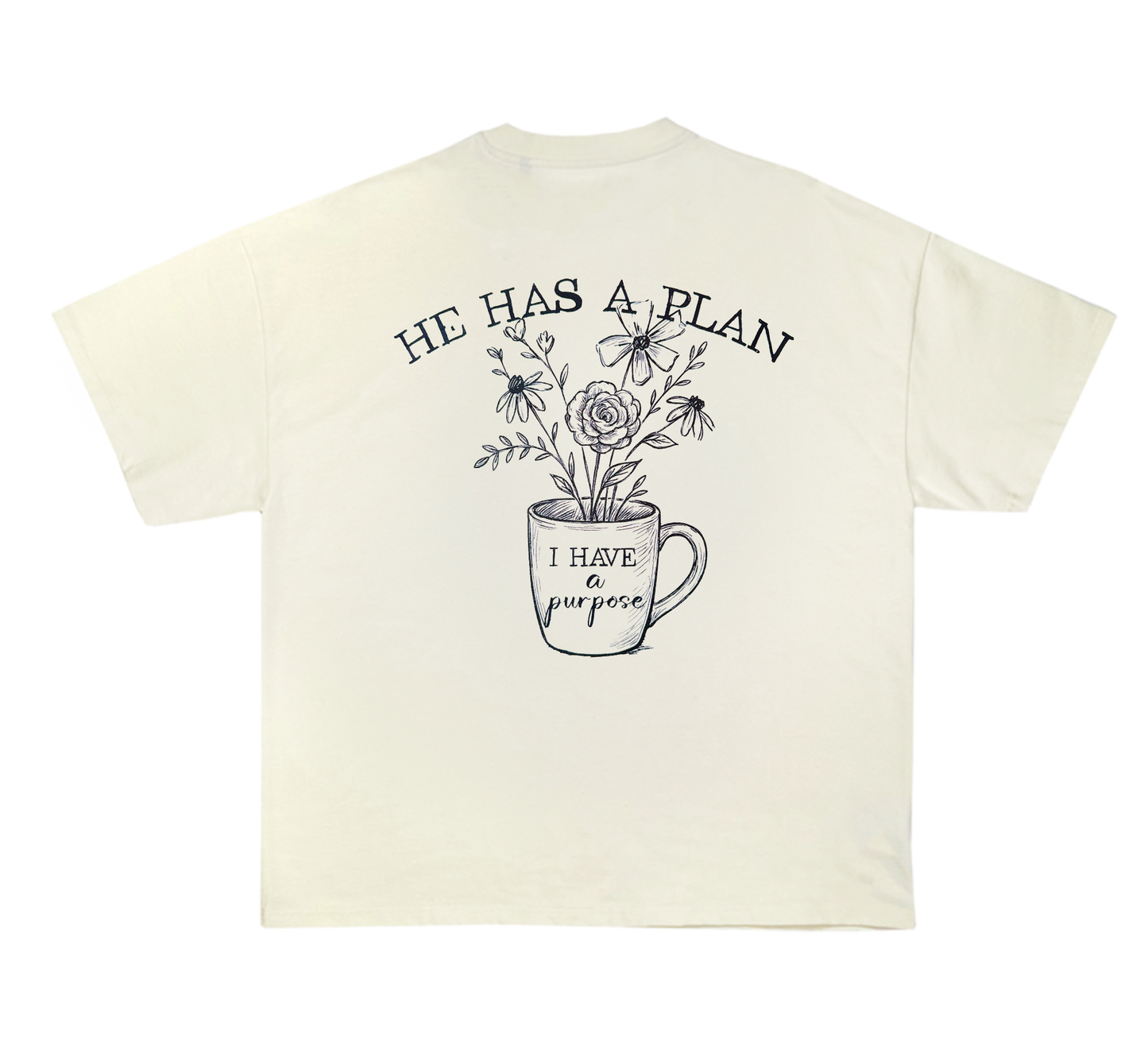 HE HAS A PLAN T-SHIRT